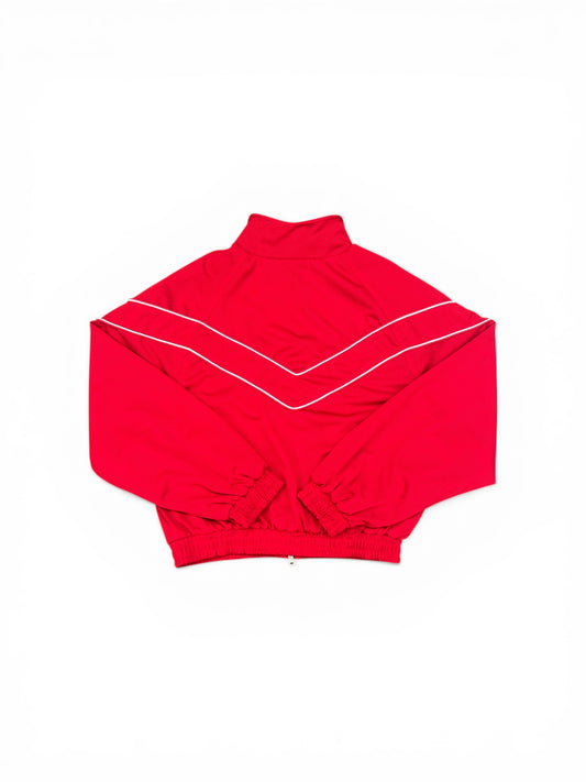 RHUDE MESH PIPING RAGLAN TRACK JACKET RED / WHITE