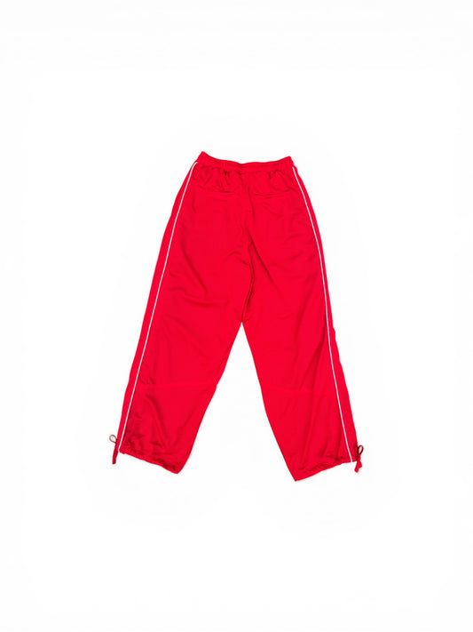RHUDE MESH PIPING PARACHUTE TRACK PANT RED / WHITE