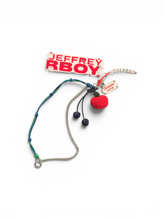 CHARLES JEFFREY LOVERBOY CHARACTER CROCHET BAG CHARM APPLE