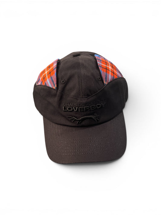 CHARLES JEFFREY LOVERBOY EARS CAP BLACK + TARTAN