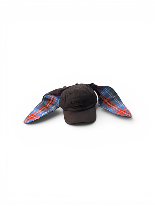 CHARLES JEFFREY LOVERBOY BUNNY CAP BLACK + TARTAN