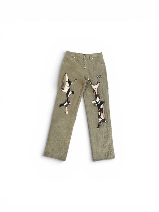 THUG CLUB BURNT TRIBAL CAMO PANTS KHAKI