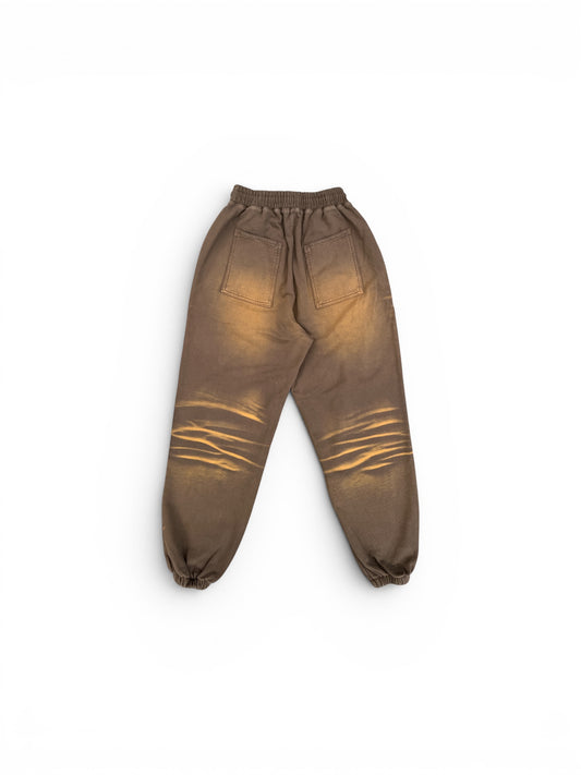THUG CLUB TC TWO TONE WASHED JOGGER PANTS OLIVE
