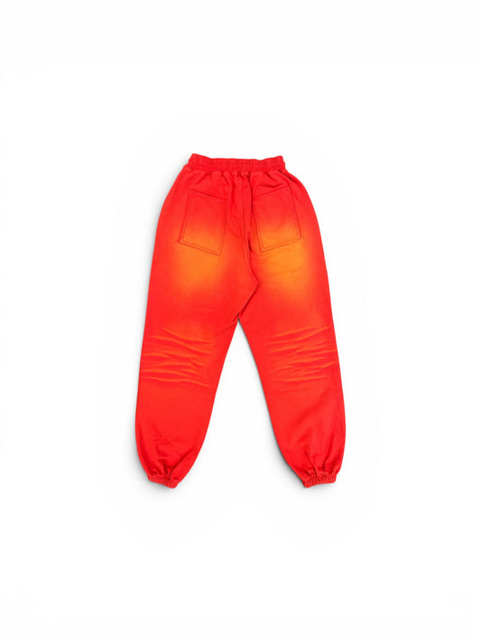 THUG CLUB TC TWO TONE WASHED JOGGER PANTS RED (PT0301)