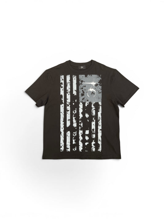 THUG CLUB VINTAGE OLD GLORYT-SHIRT BLACK (TS0702)