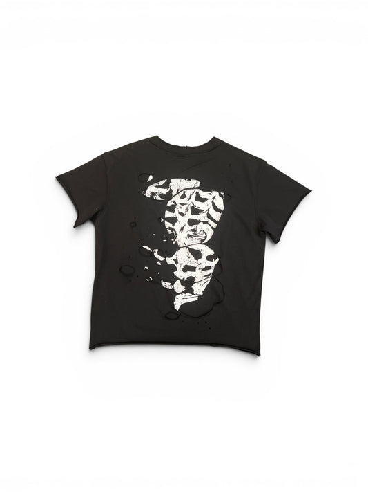 THUG CLUB DEAD INSIDE DOUBLE LAYER T-SHIRT BLACK (TS0802)