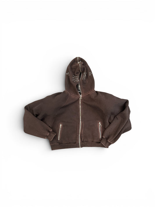 THUG CLUB BULK SHOULDER GLADIATOR ZIP-UP HOODIE BLACK (SS0602)