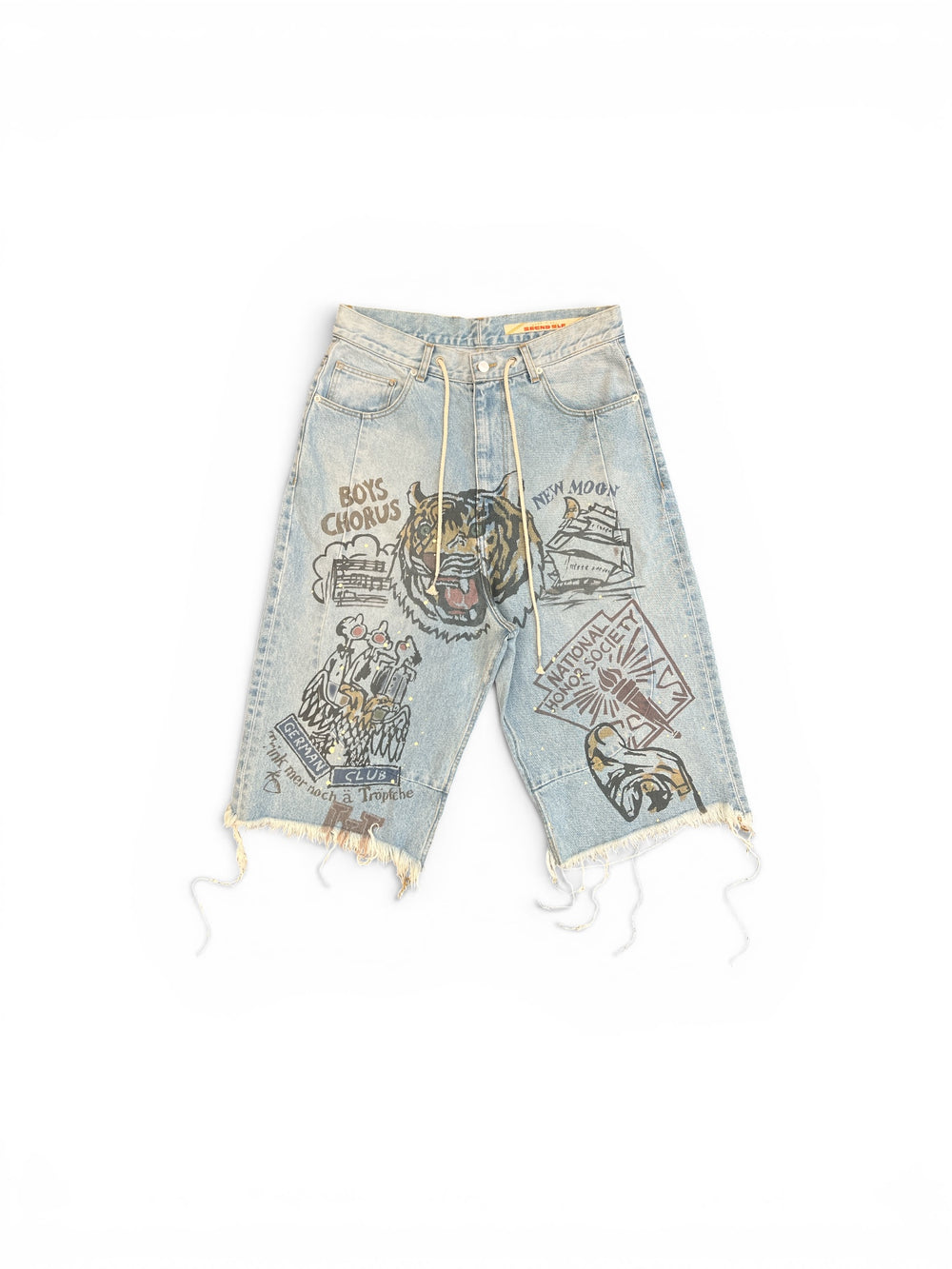 SECNDSLF JUMBO SENIOR DENIM SHORT BLUE