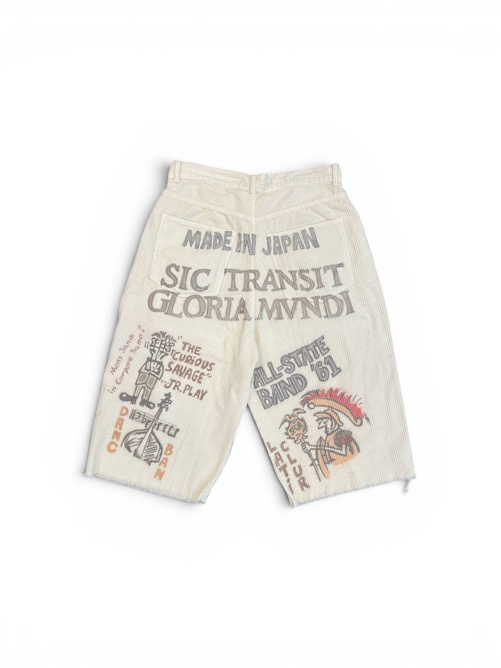 SECNDSLF JUMBO SENIOR CORDUROY SHORT LIGHT YELLOW