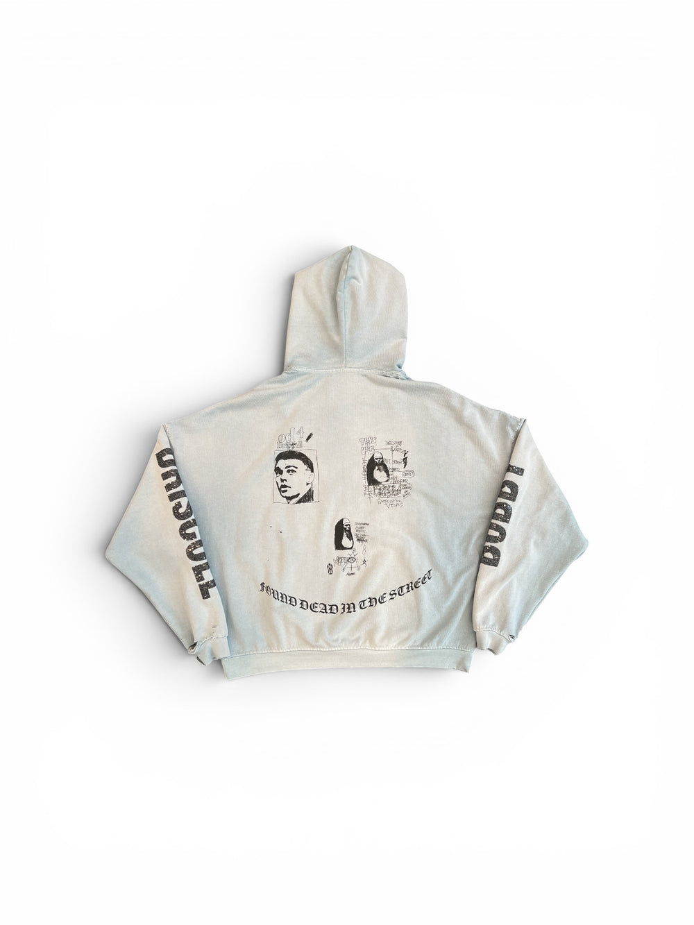 Paly Bobby Driscoll Hooded Sweatshirt Baby Blue