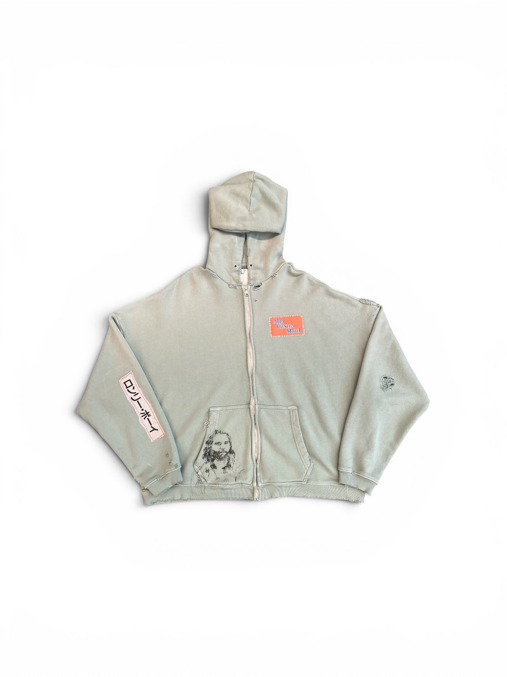 Paly Alta Cienega Zip Hooded Sweatshirt Green