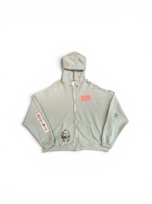 Paly Alta Cienega Zip Hooded Sweatshirt Green
