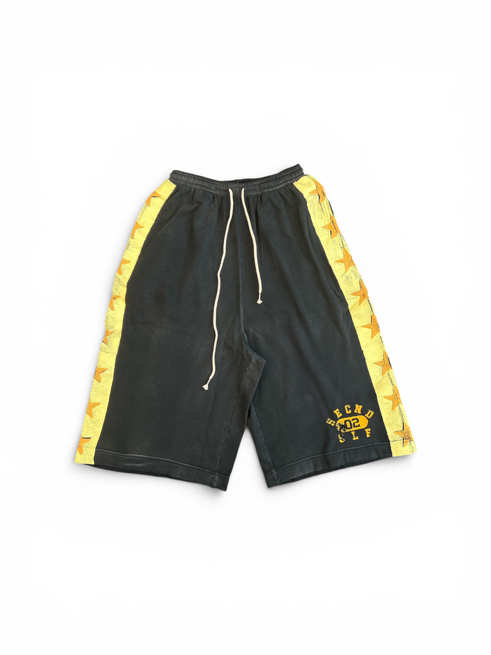 SECNDSLF JUMBO PRACTICE SHORT BLACK/YELLOW