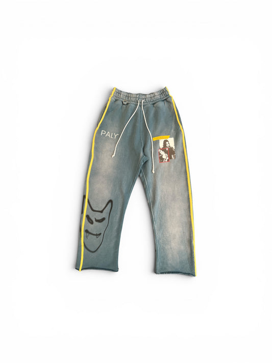 Paly Streetwise Airbrush Sweatpant Turquoise