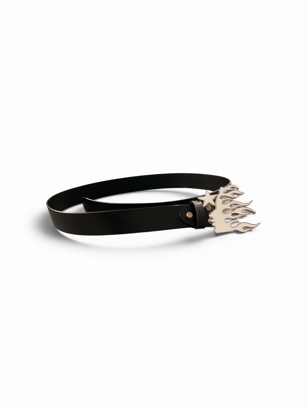 HELLSTAR HELLSTAR "FLAME GIRL" LOGO BELT BLACK