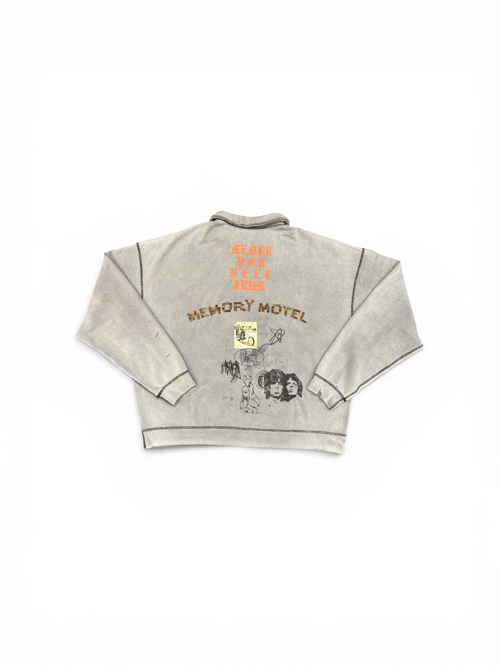 PALY SORRY BOUT THAT 1/4 ZIP CREWNECK GRAY