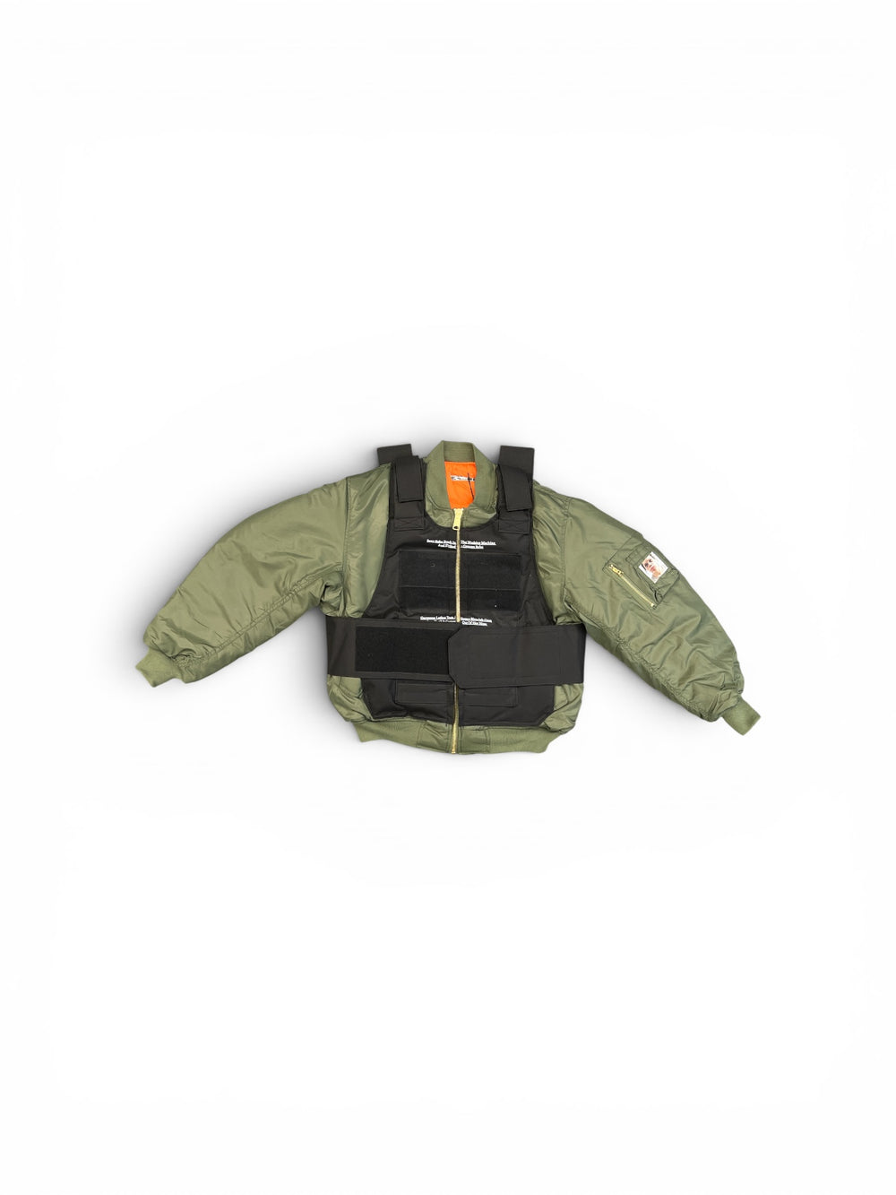 COUCOU BEBE CEINTURE NOIRE BOMBER JACKET GREEN