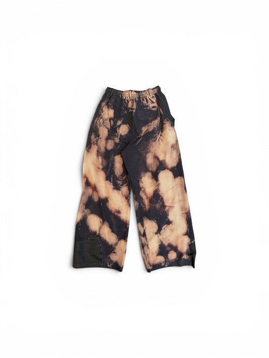 FENG CHEN WANG DECAYED CHECK TROUSERS BLACK CHECK + KHAKI