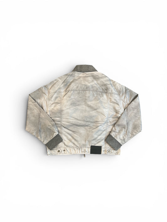 FENG CHEN WANG SANDWASHED NYLON JACKET GREY