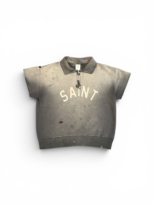 SAINT MICHAEL SAINT HALF ZIP SWEATSHIRT CHARCOAL