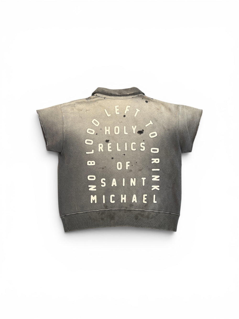 SAINT MICHAEL SAINT HALF ZIP SWEATSHIRT CHARCOAL