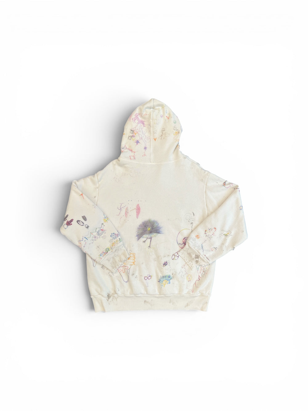 SAINT MICHAEL X COCO DOUBLE FACE HOODIE WHITE