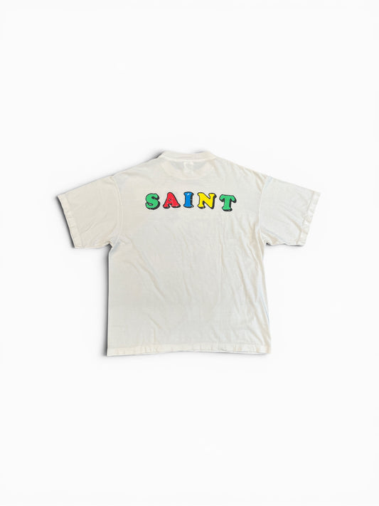 SAINT MICHAEL X JR DESTROY T-SHIRT WHITE