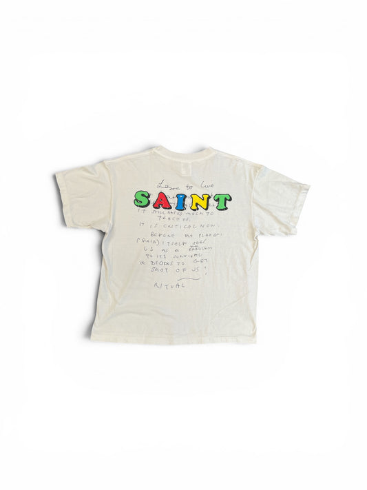 SAINT MICHAEL X JR E T-SHIRT WHITE