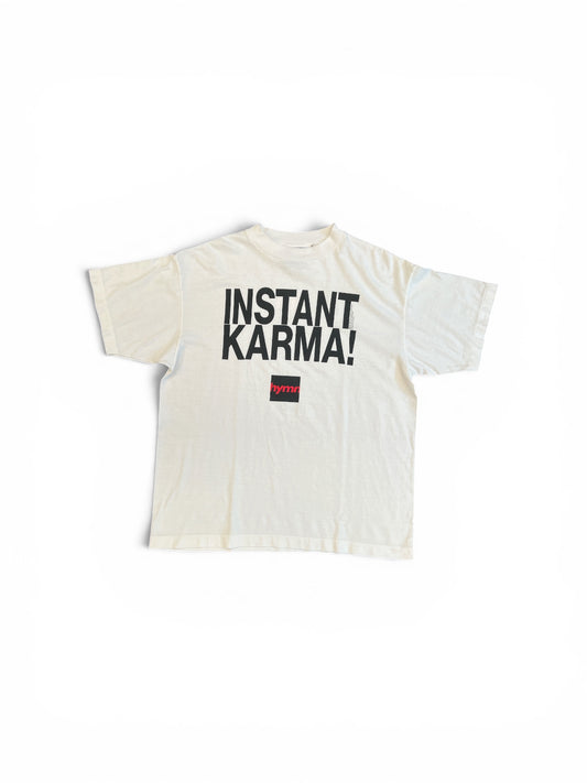 SAINT MICHAEL X JL INSTANT KARMA T-SHIRT WHITE