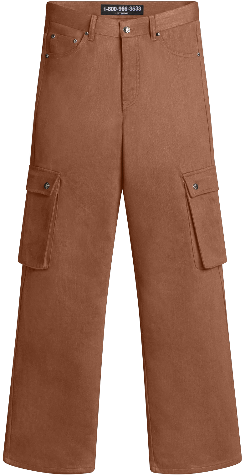 LOSTSHDWS UTILITY CARGO PANT (CORK)