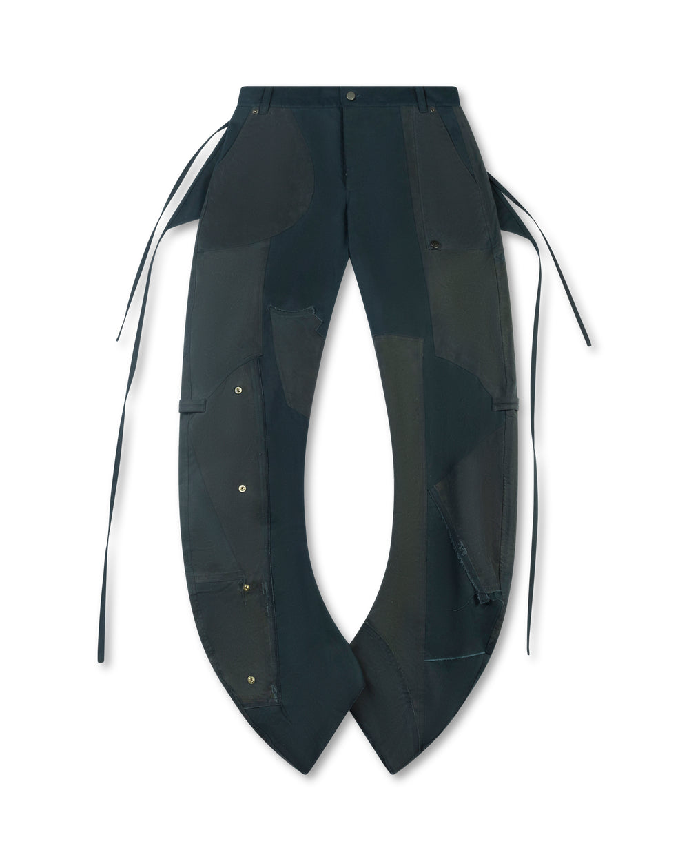 Under The Sign PATCHWORK DANFORTH ANCHOR PANTS BLUE