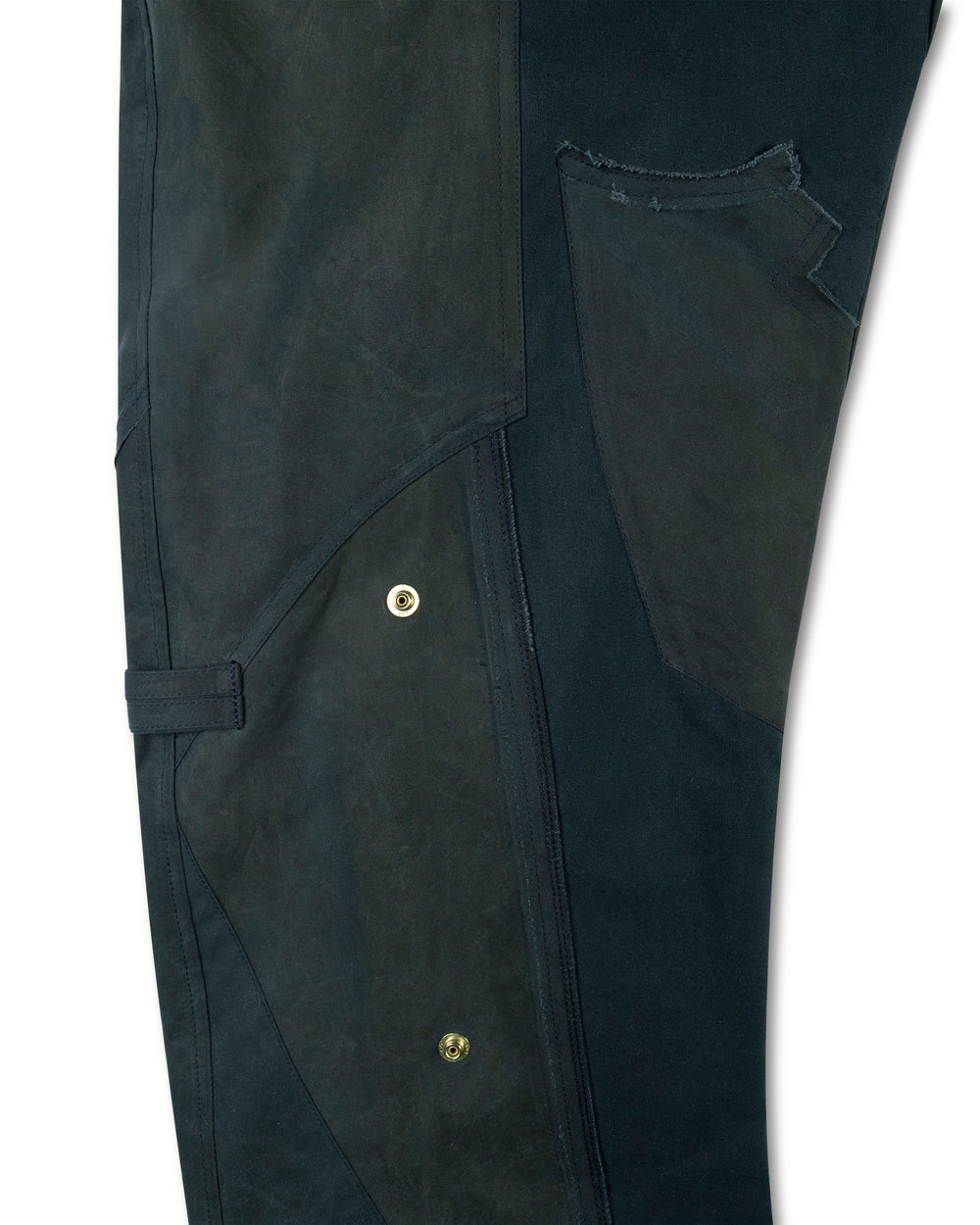 Under The Sign PATCHWORK DANFORTH ANCHOR PANTS BLUE