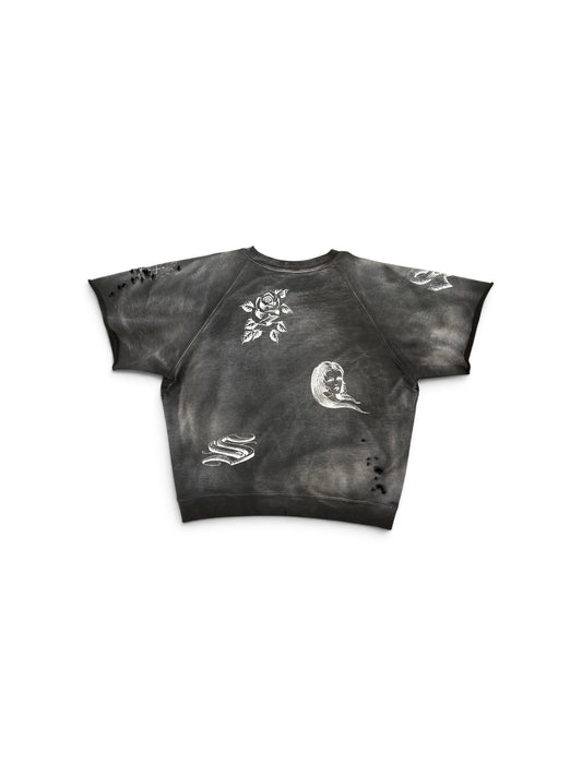 SEKRIT TATTED RAGLAN WASHED BLACK