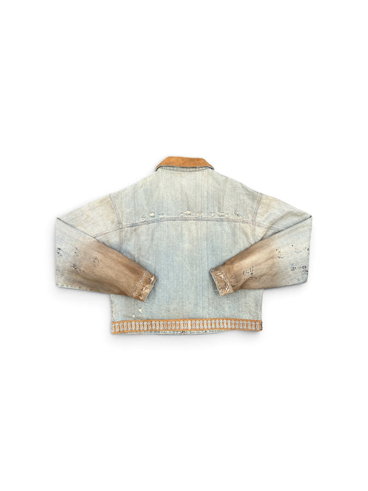 SEKRIT CHOPPER CHAIN DENIM X JACKET VINTAGE BLUE